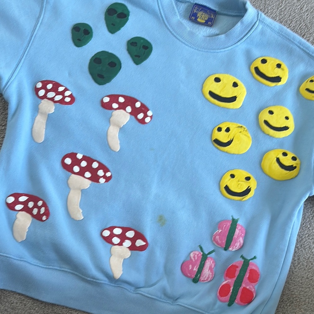Coney Island Picnic Blue Sweater XS